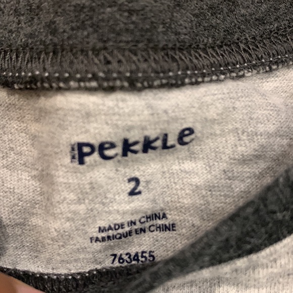 Pekkle Shorts & T-Shirt Set in Skateboard Design Black/Gray/Teal in Size 2T - Picture 4 of 8